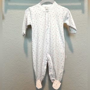 NWT Kissy Kissy Heart Print Footie